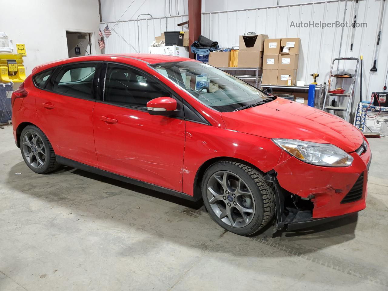 2013 Ford Focus Se Red vin: 1FADP3K25DL190823