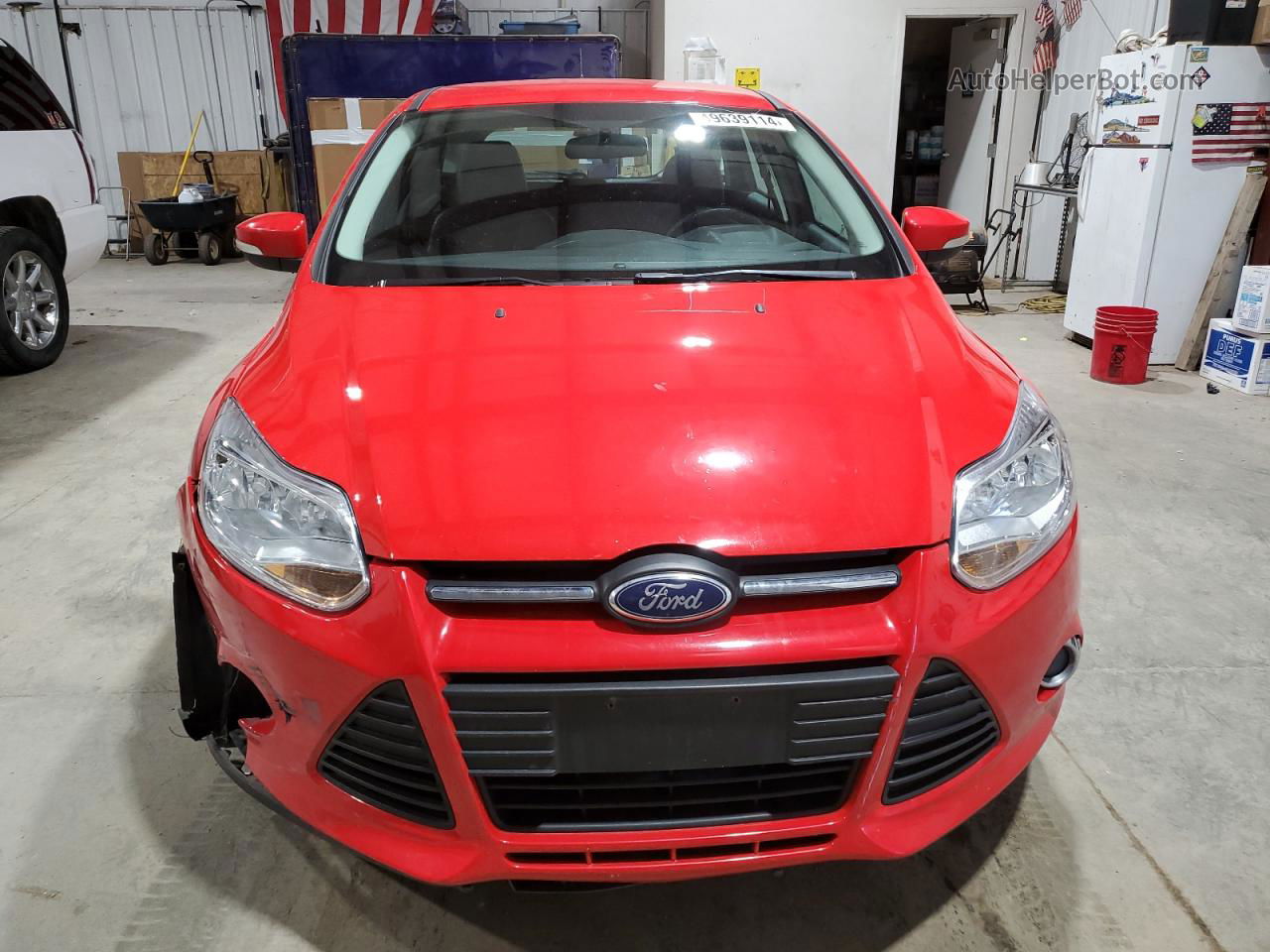 2013 Ford Focus Se Red vin: 1FADP3K25DL190823