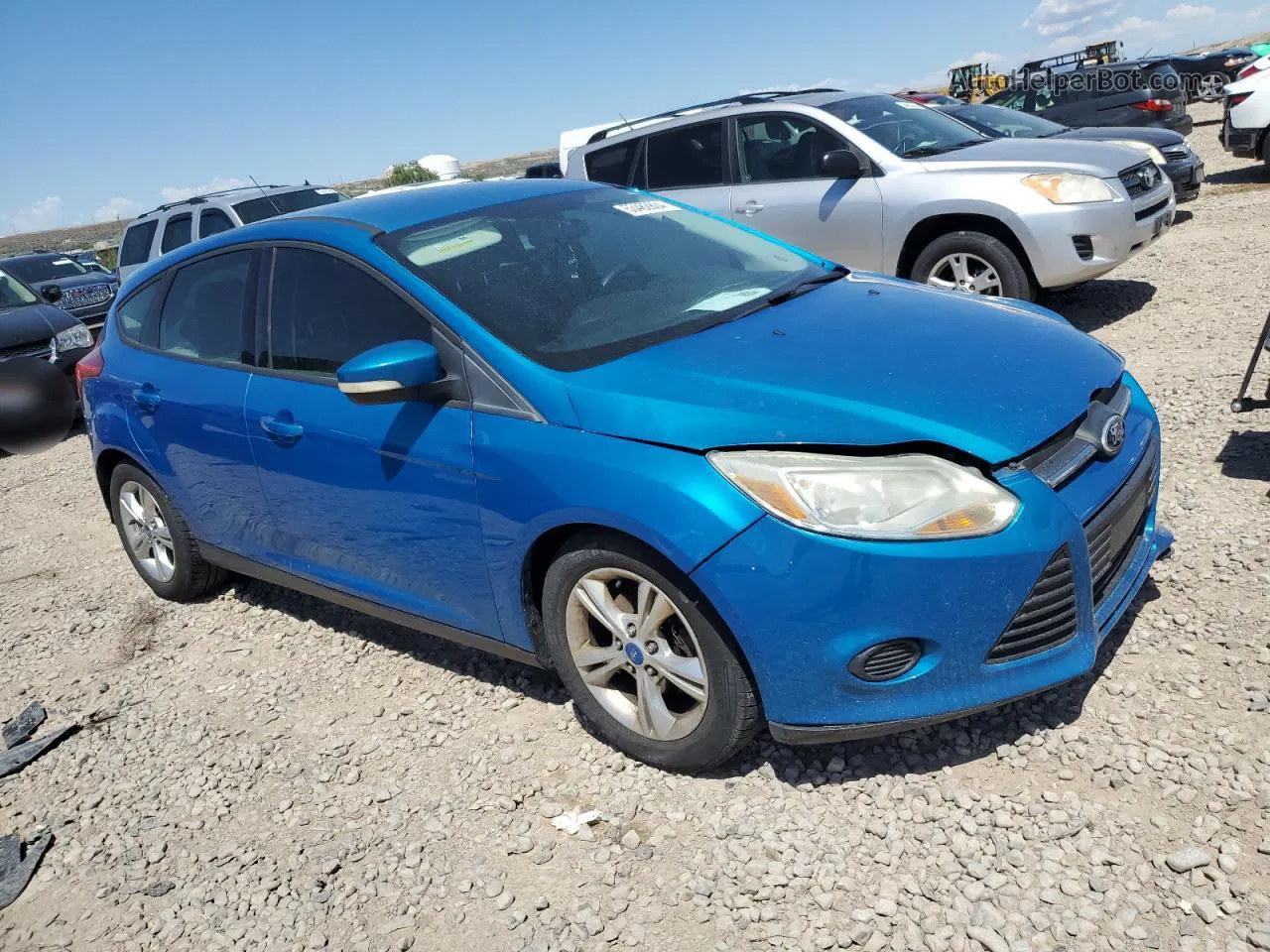 2013 Ford Focus Se Blue vin: 1FADP3K25DL196153