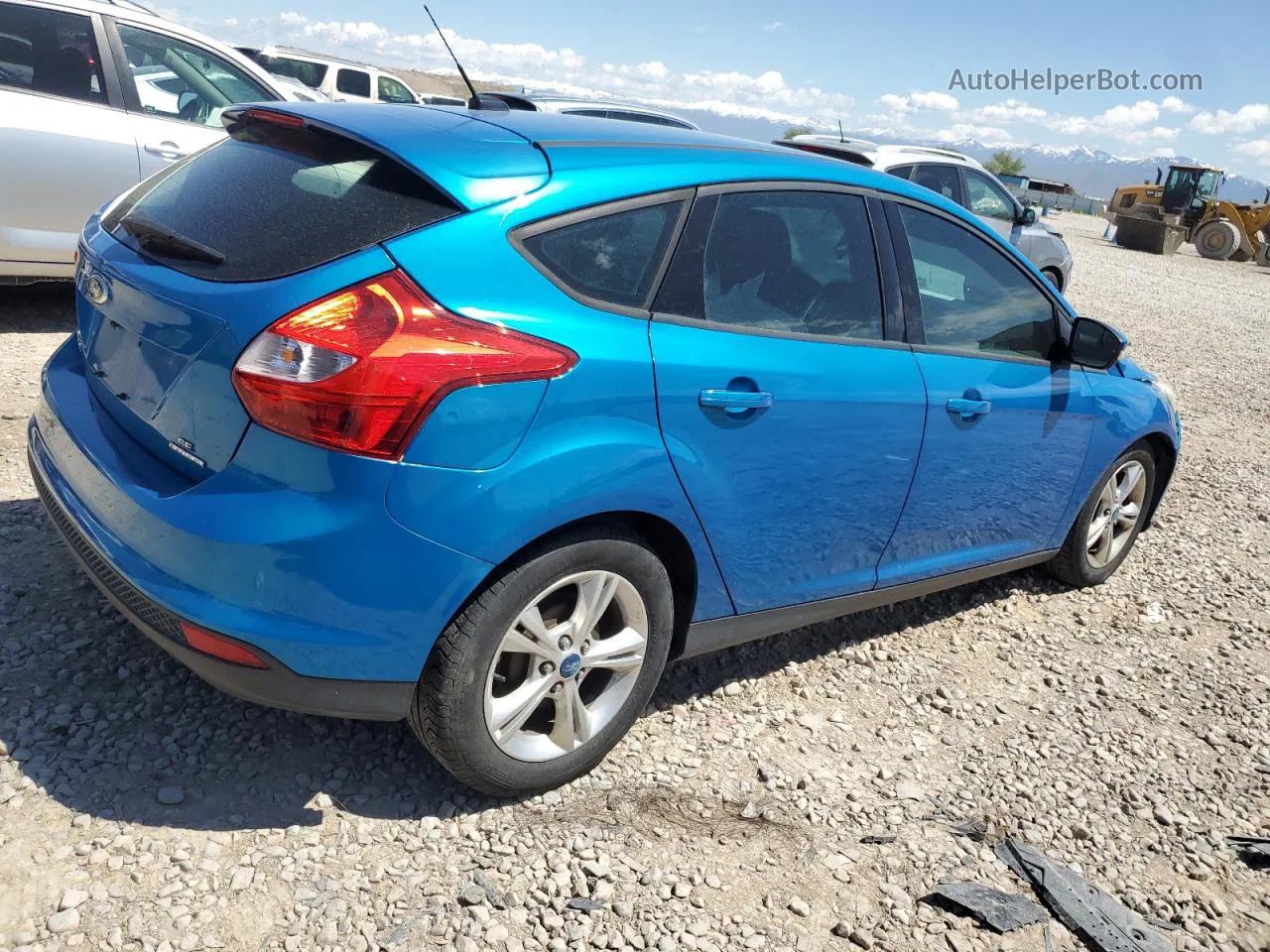 2013 Ford Focus Se Blue vin: 1FADP3K25DL196153