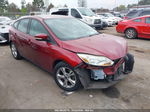 2013 Ford Focus Se Burgundy vin: 1FADP3K25DL216692