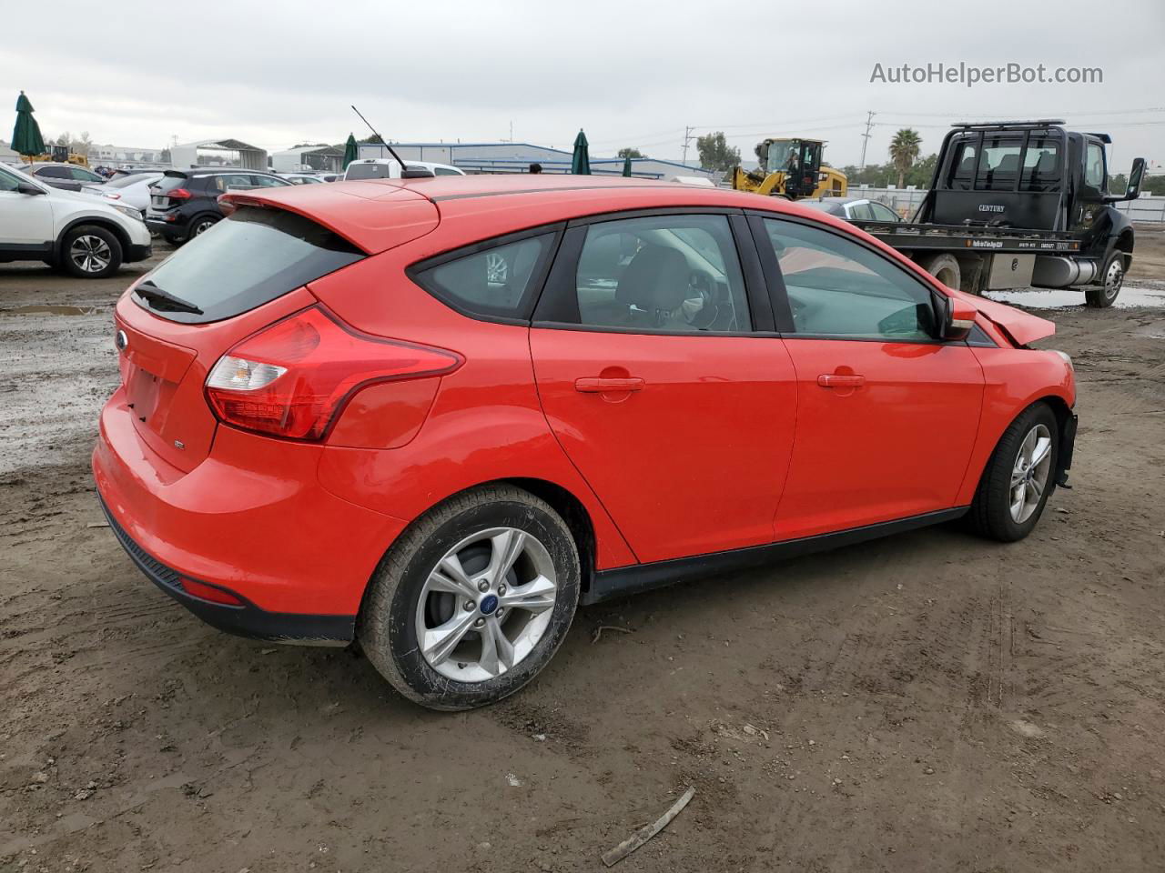 2013 Ford Focus Se Red vin: 1FADP3K25DL260319