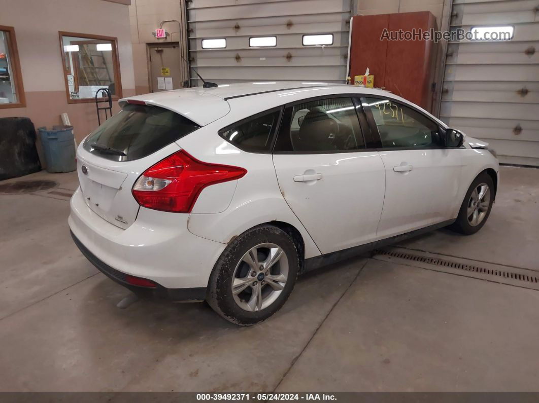 2013 Ford Focus Se White vin: 1FADP3K25DL340526