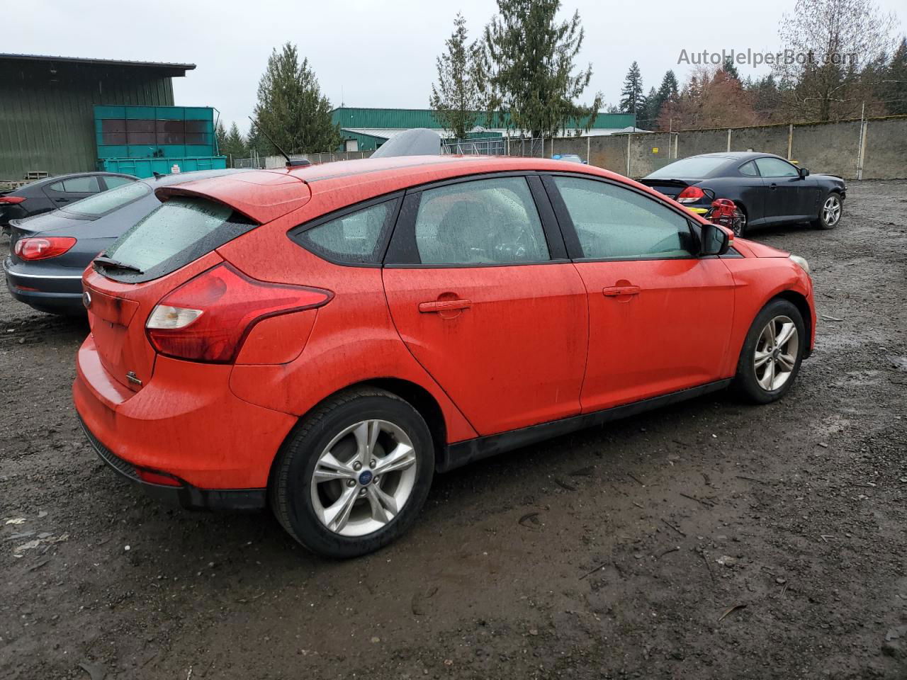 2013 Ford Focus Se Red vin: 1FADP3K25DL355432