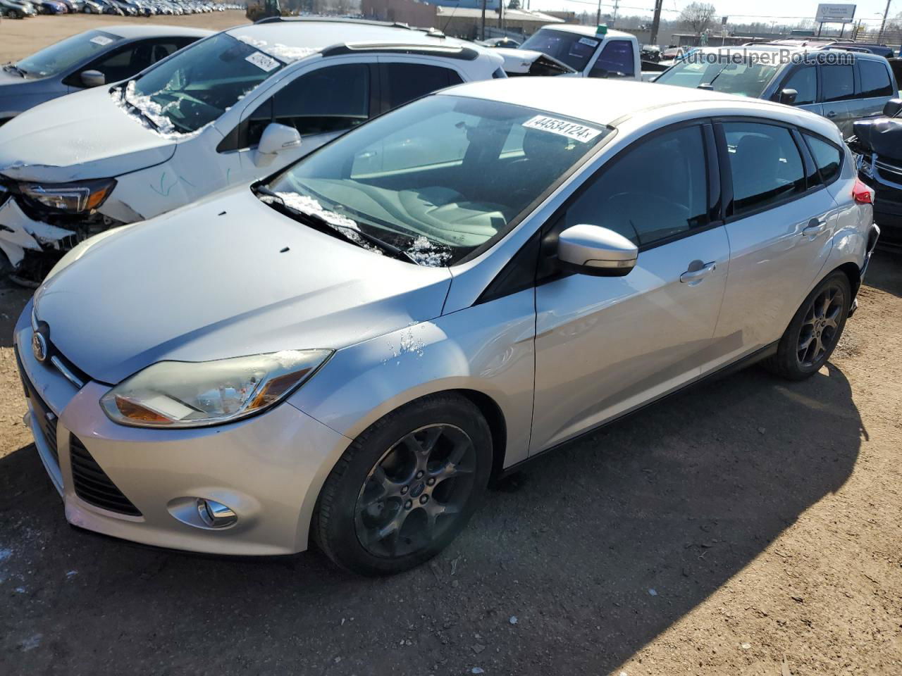 2013 Ford Focus Se Silver vin: 1FADP3K25DL379441