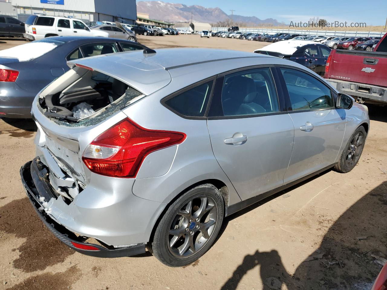 2013 Ford Focus Se Silver vin: 1FADP3K25DL379441