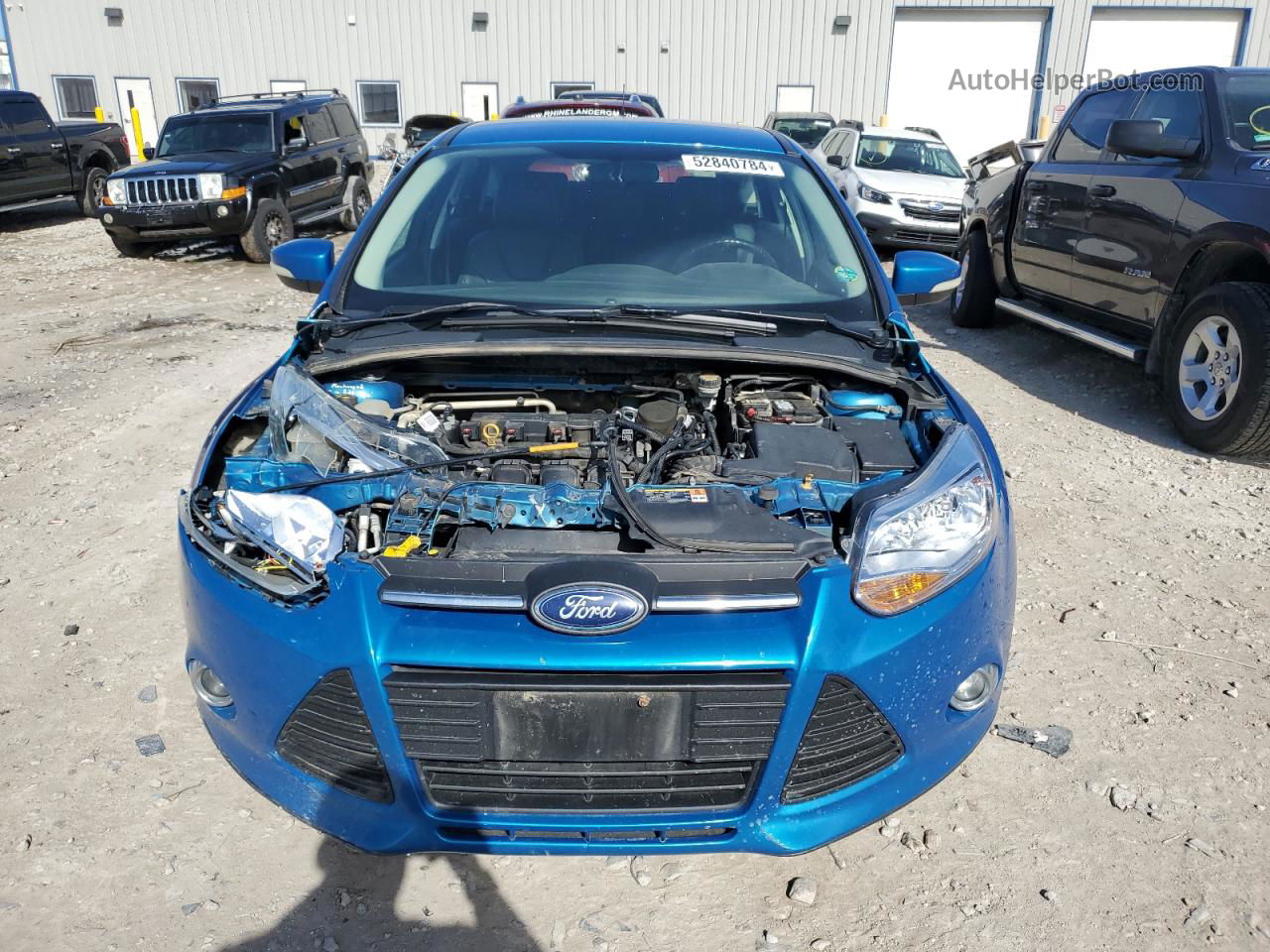 2014 Ford Focus Se Синий vin: 1FADP3K25EL131417