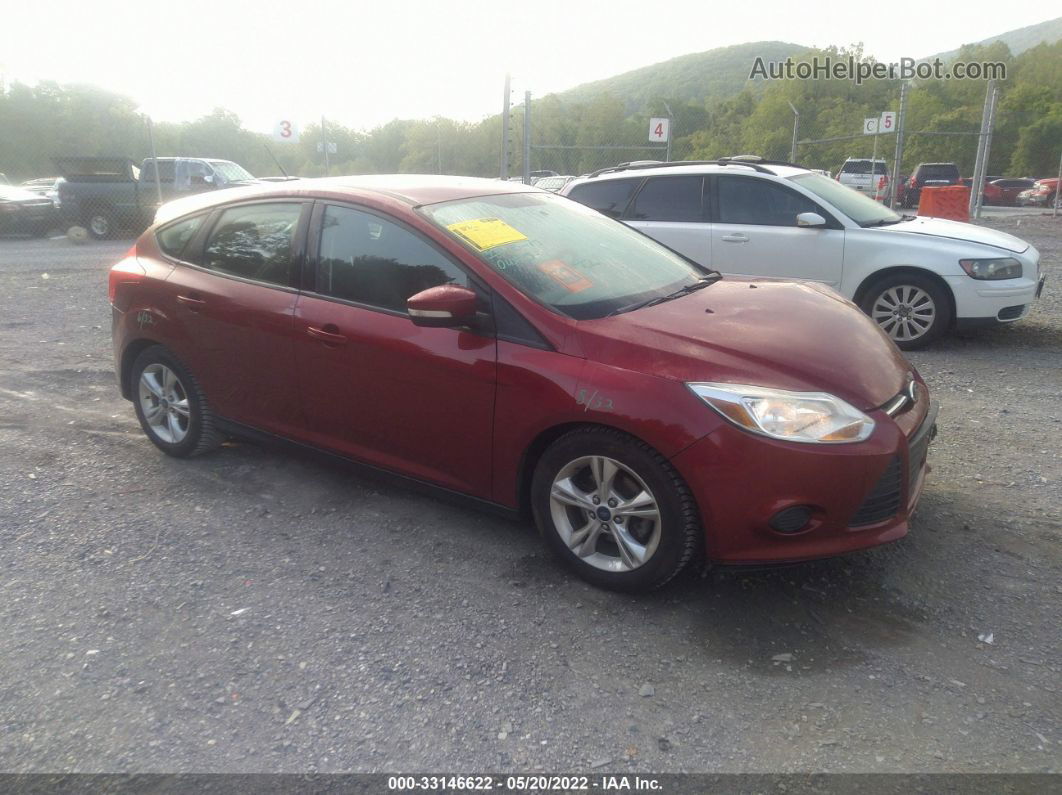 2014 Ford Focus Se Maroon vin: 1FADP3K25EL273086