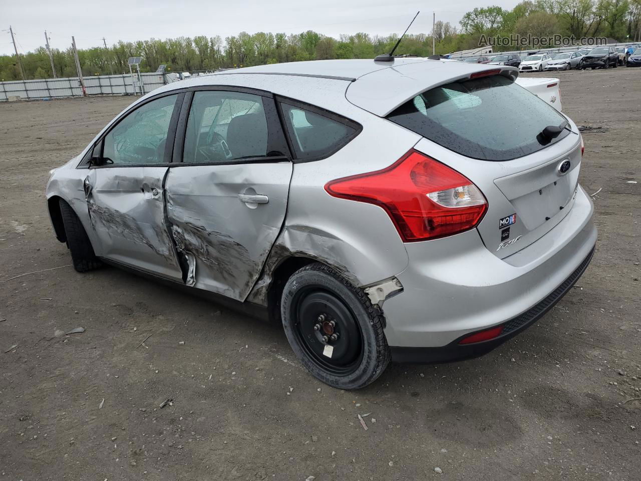 2014 Ford Focus Se Silver vin: 1FADP3K25EL357490