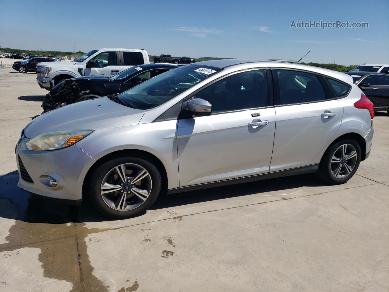 2014 Ford Focus Se Silver vin: 1FADP3K25EL451787