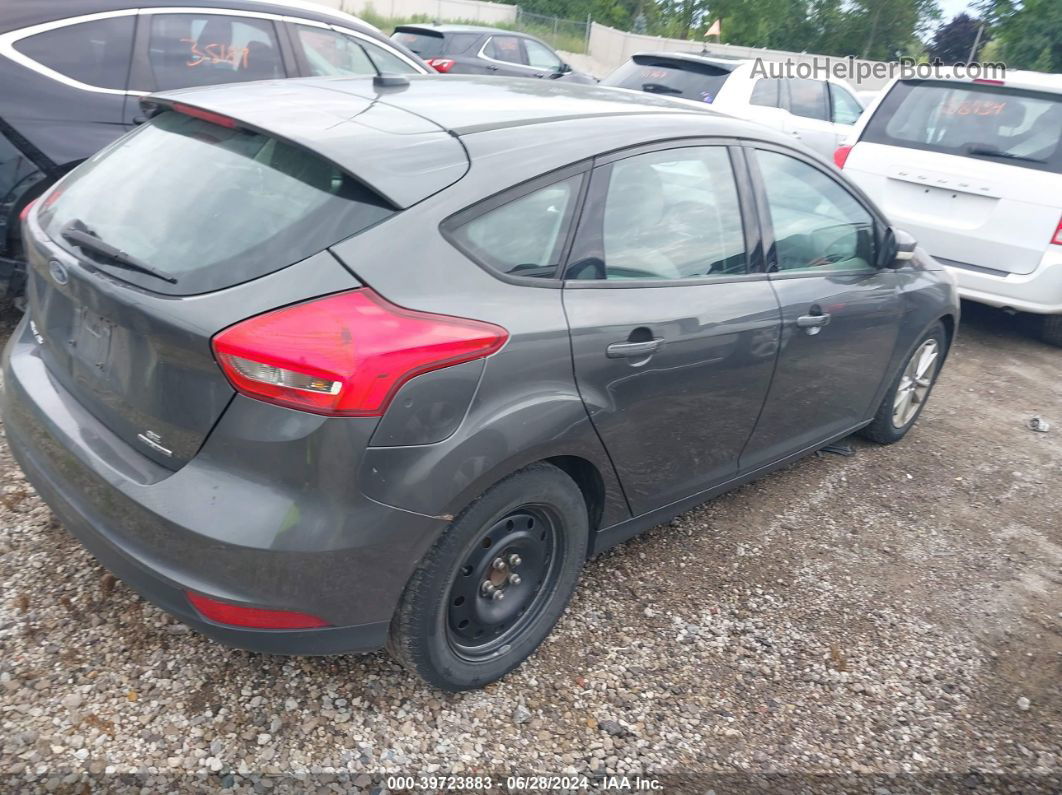 2015 Ford Focus Se Gray vin: 1FADP3K25FL357457