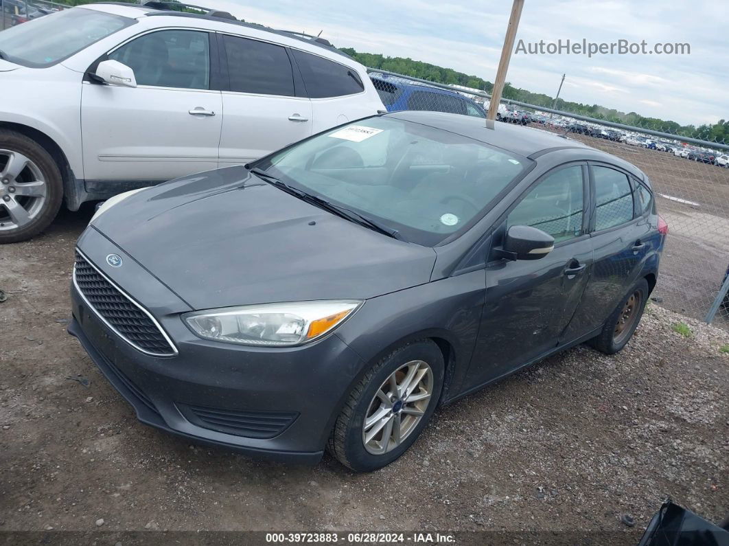 2015 Ford Focus Se Gray vin: 1FADP3K25FL357457