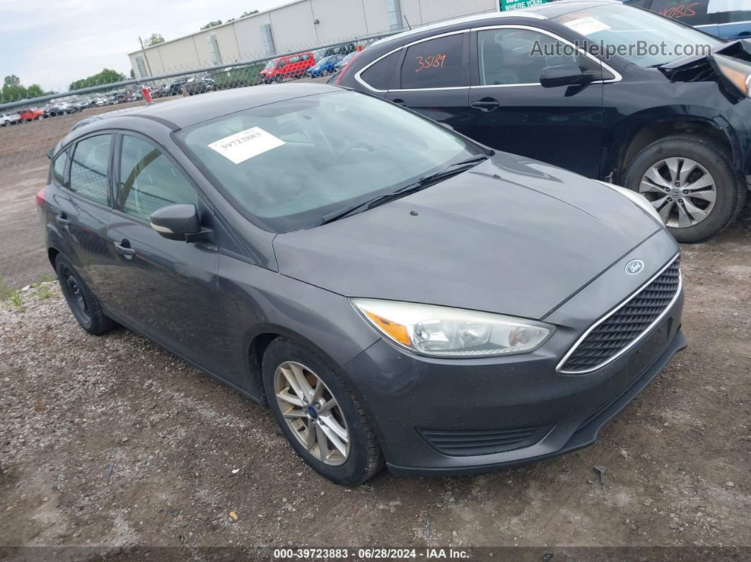 2015 Ford Focus Se Gray vin: 1FADP3K25FL357457