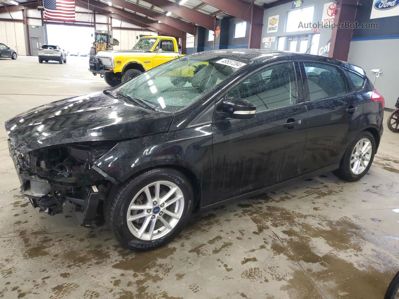 2016 Ford Focus Se Black vin: 1FADP3K25GL364748