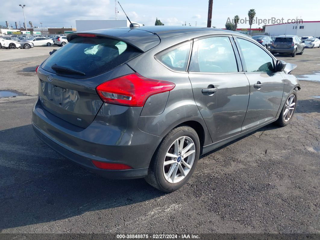 2018 Ford Focus Se Gray vin: 1FADP3K25JL252250