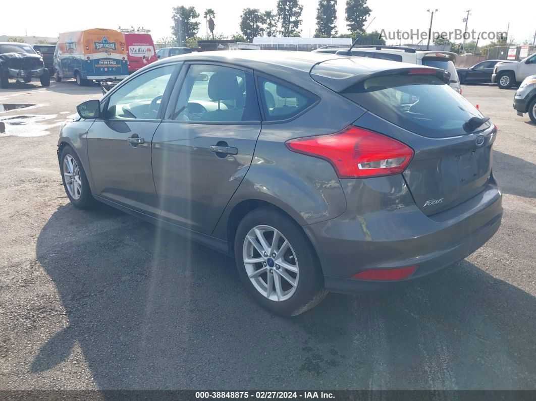 2018 Ford Focus Se Gray vin: 1FADP3K25JL252250