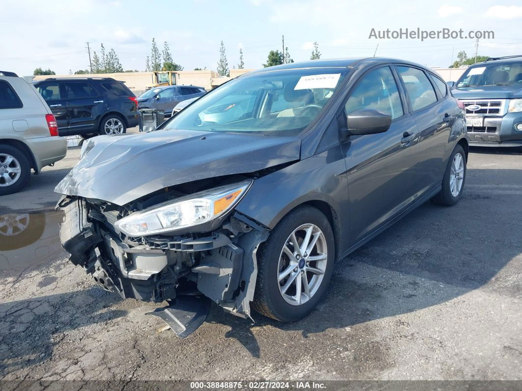 2018 Ford Focus Se Gray vin: 1FADP3K25JL252250