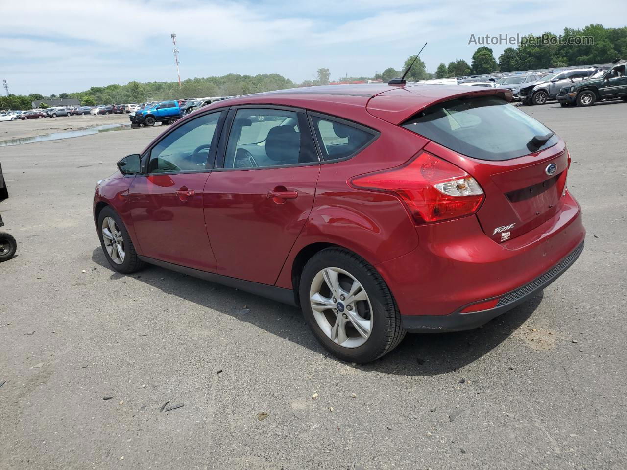 2013 Ford Focus Se Red vin: 1FADP3K26DL135636