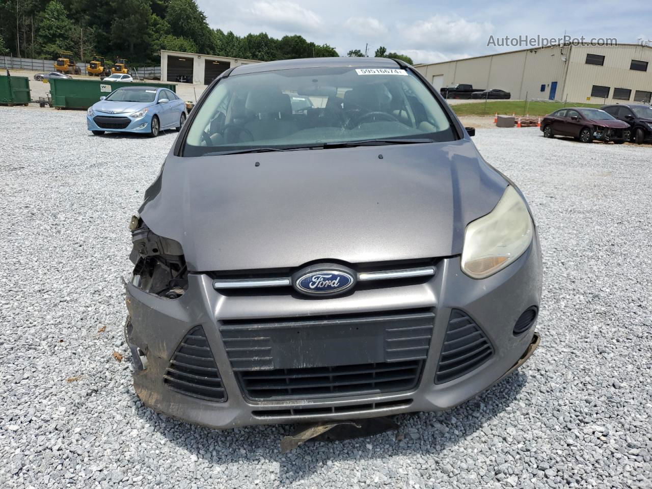 2013 Ford Focus Se Gray vin: 1FADP3K26DL153859