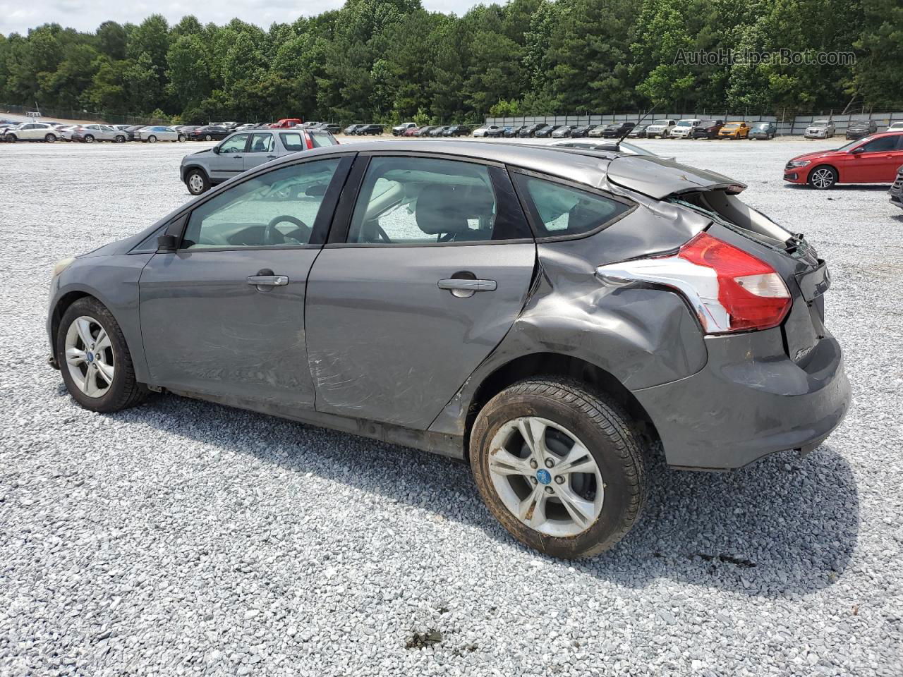 2013 Ford Focus Se Gray vin: 1FADP3K26DL153859