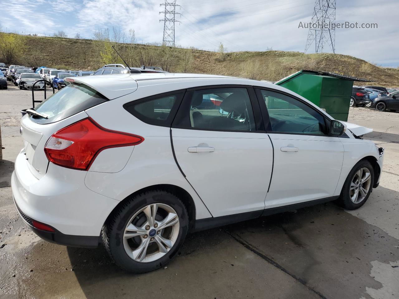 2013 Ford Focus Se White vin: 1FADP3K26DL161833