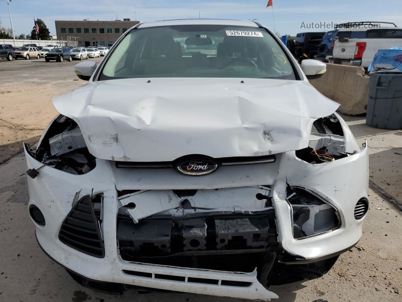 2013 Ford Focus Se White vin: 1FADP3K26DL161833