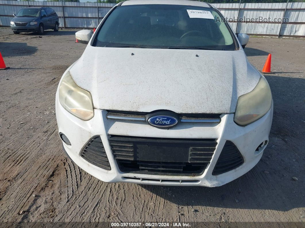 2013 Ford Focus Se White vin: 1FADP3K26DL213719