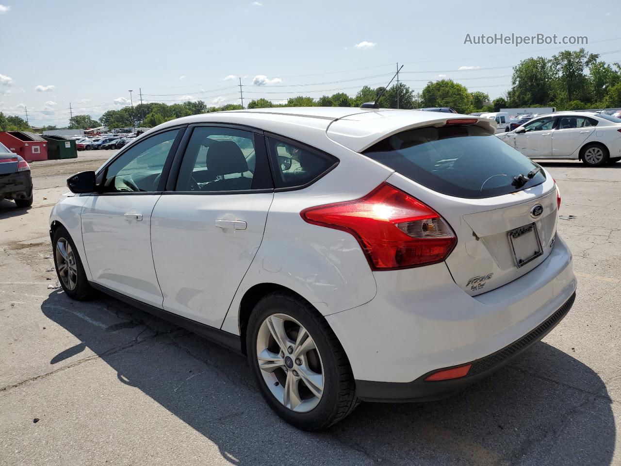 2013 Ford Focus Se White vin: 1FADP3K26DL237390