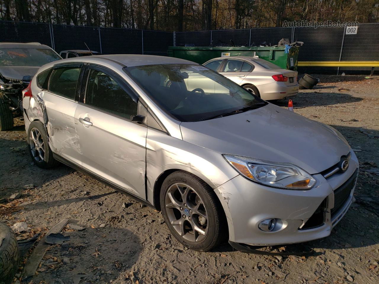 2013 Ford Focus Se Silver vin: 1FADP3K26DL259101