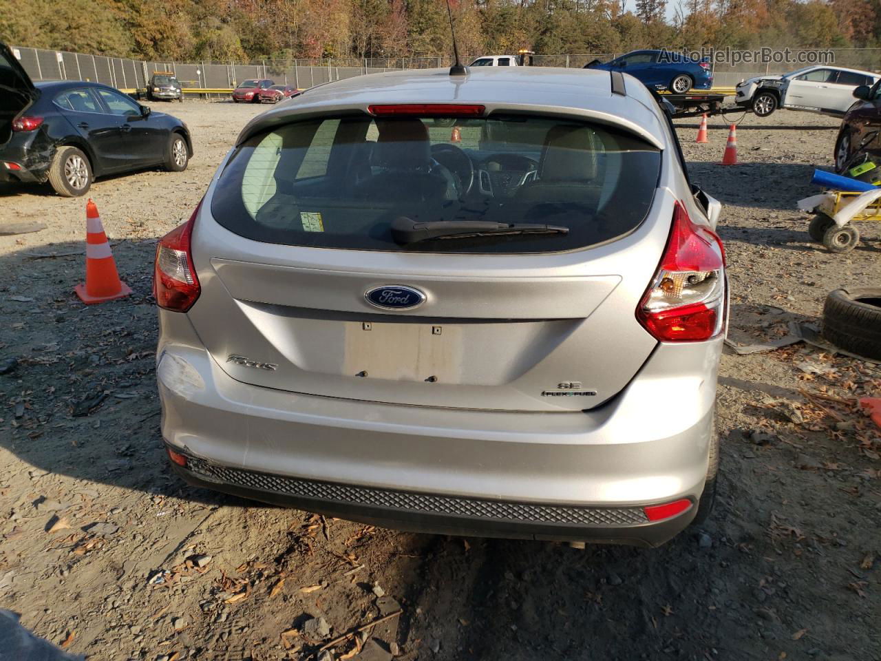 2013 Ford Focus Se Silver vin: 1FADP3K26DL259101