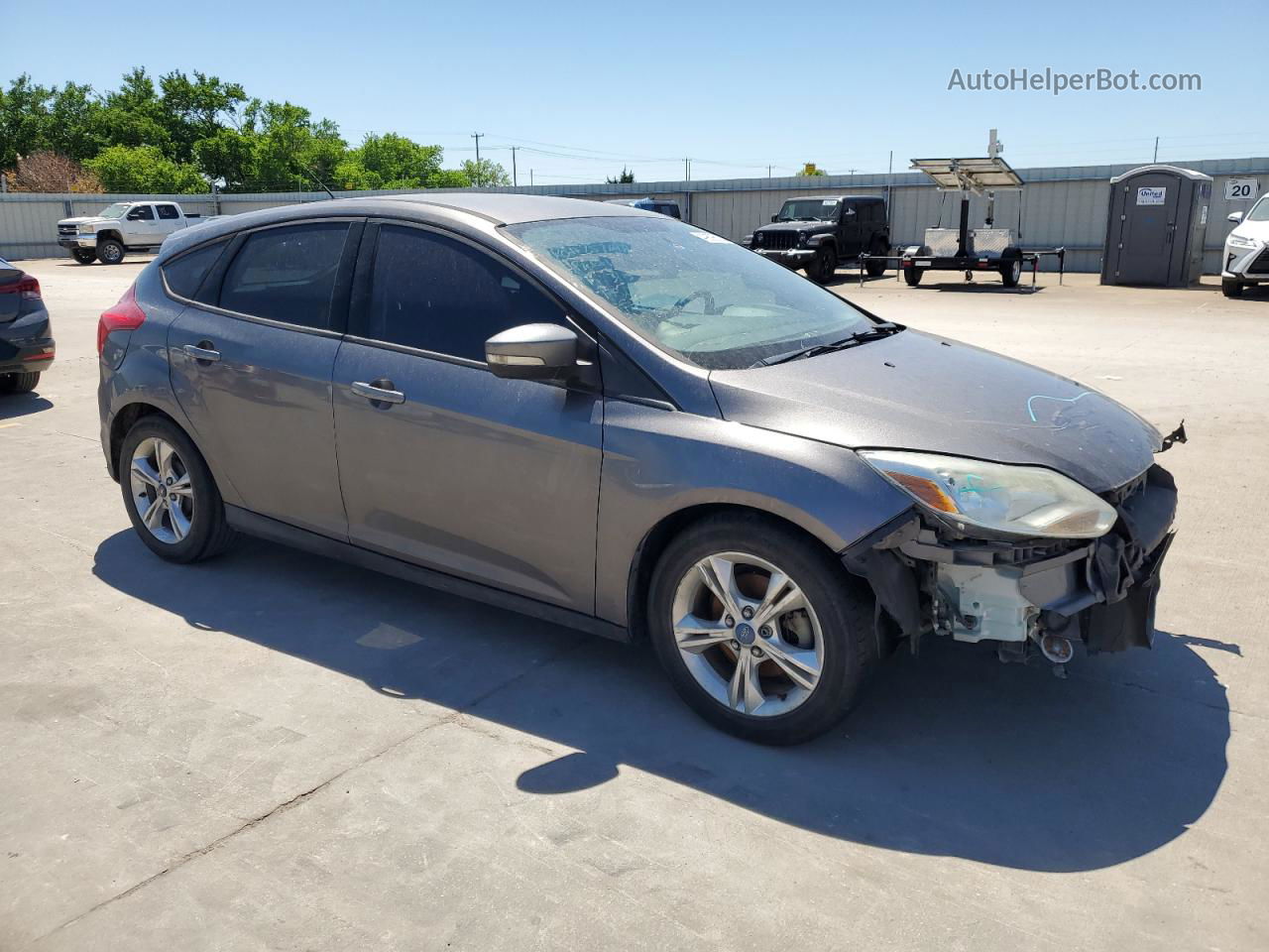 2013 Ford Focus Se Gray vin: 1FADP3K26DL382431