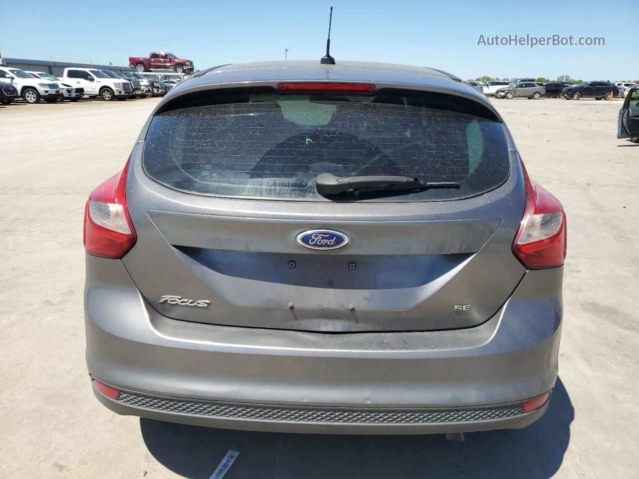 2013 Ford Focus Se Gray vin: 1FADP3K26DL382431