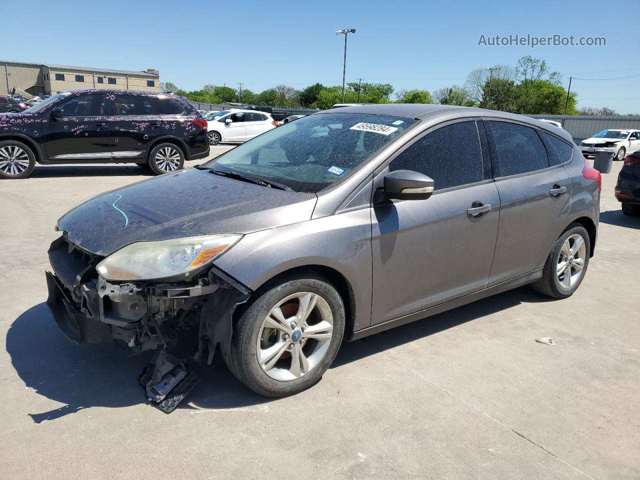 2013 Ford Focus Se Gray vin: 1FADP3K26DL382431