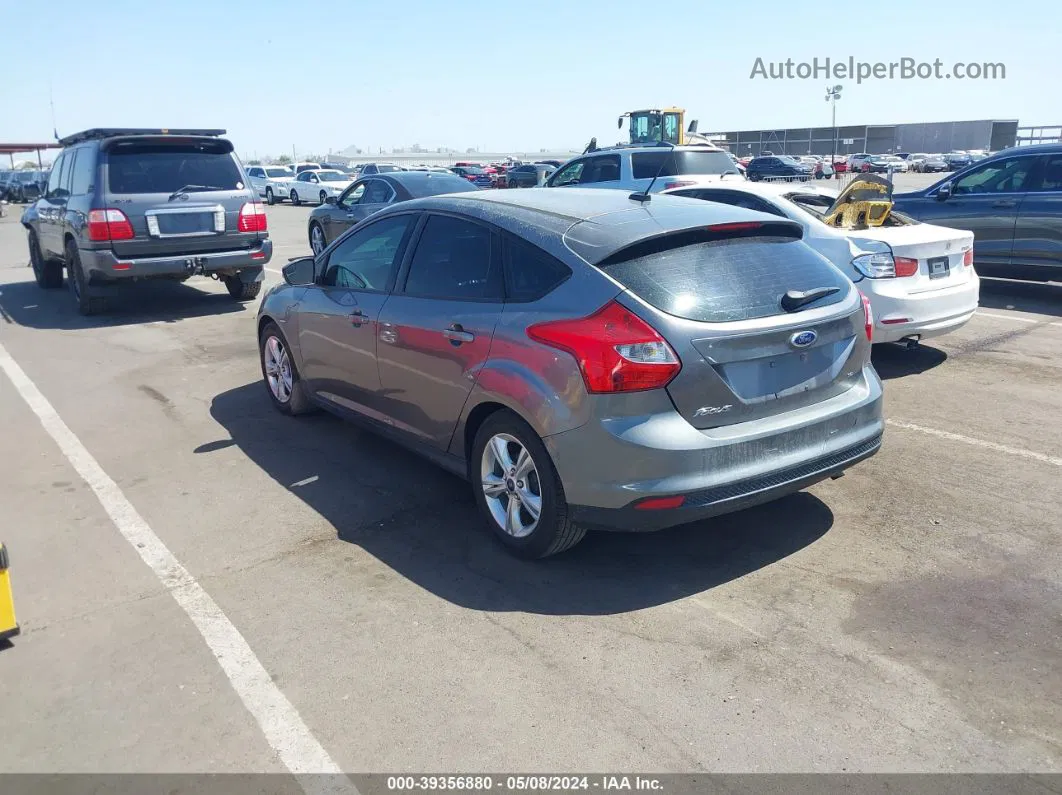 2014 Ford Focus Se Gray vin: 1FADP3K26EL138781