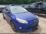 2014 Ford Focus Se Blue vin: 1FADP3K26EL143219
