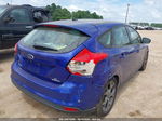 2014 Ford Focus Se Синий vin: 1FADP3K26EL143219