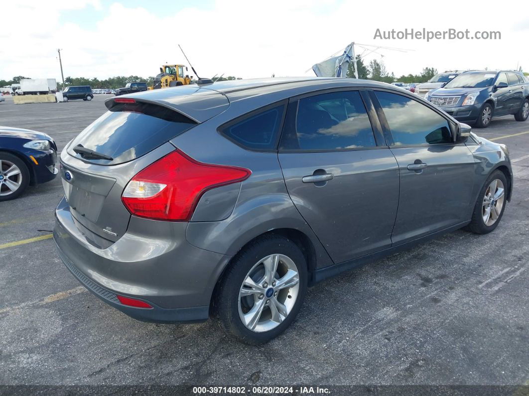 2014 Ford Focus Se Gray vin: 1FADP3K26EL150378