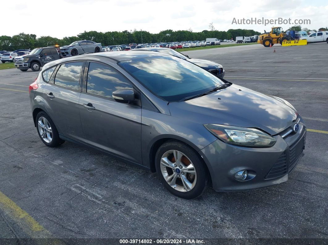 2014 Ford Focus Se Gray vin: 1FADP3K26EL150378