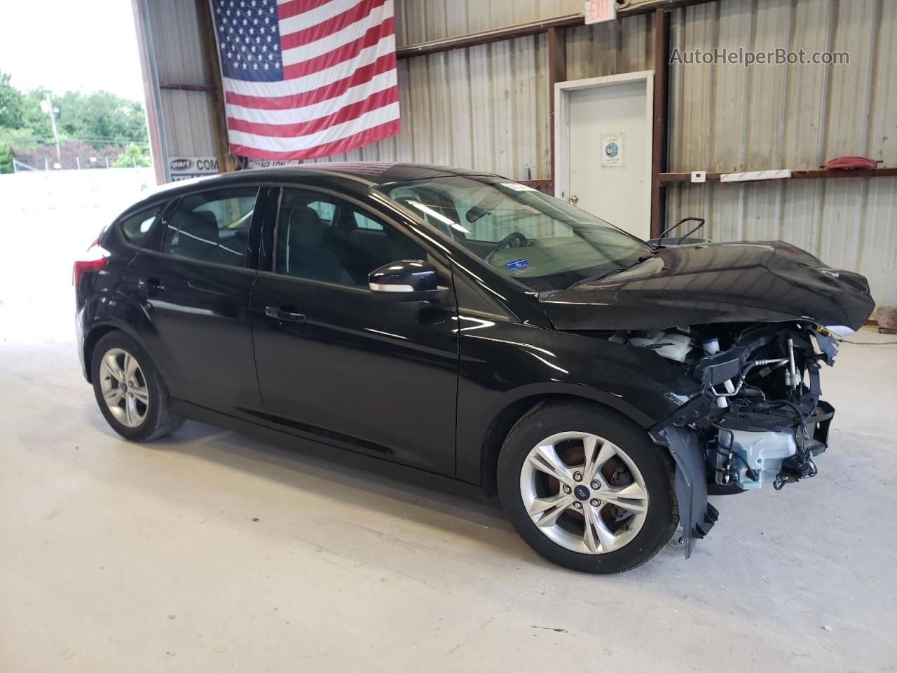 2014 Ford Focus Se Black vin: 1FADP3K26EL175510