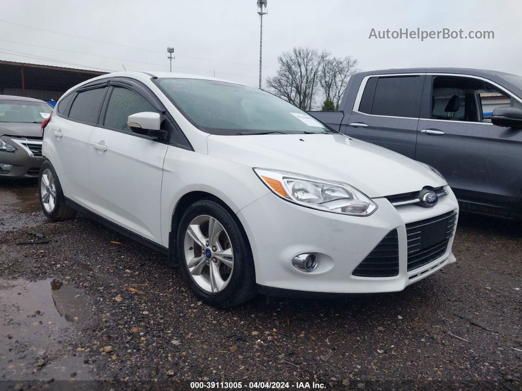 2014 Ford Focus Se White vin: 1FADP3K26EL182120