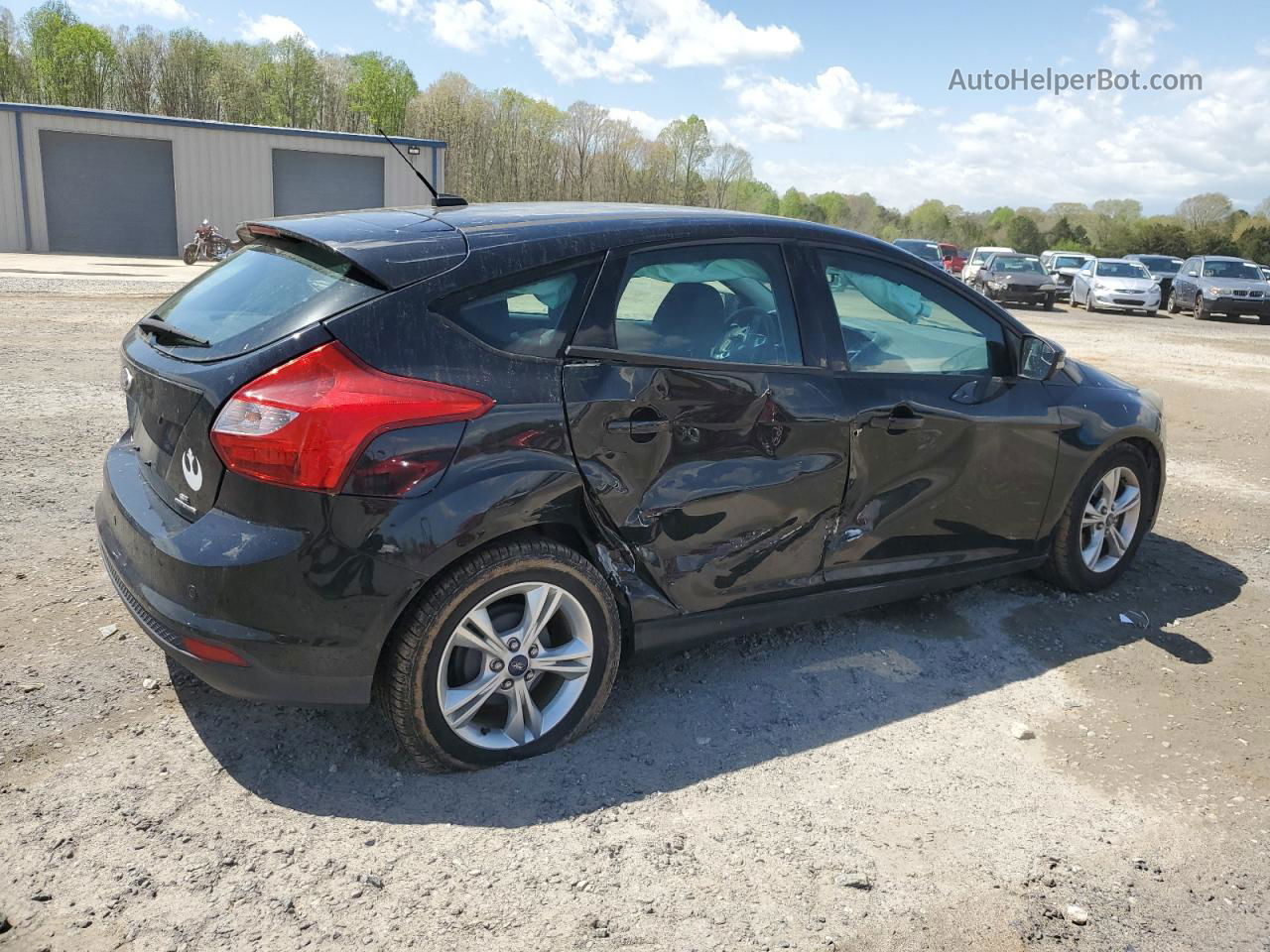 2014 Ford Focus Se Black vin: 1FADP3K26EL190413