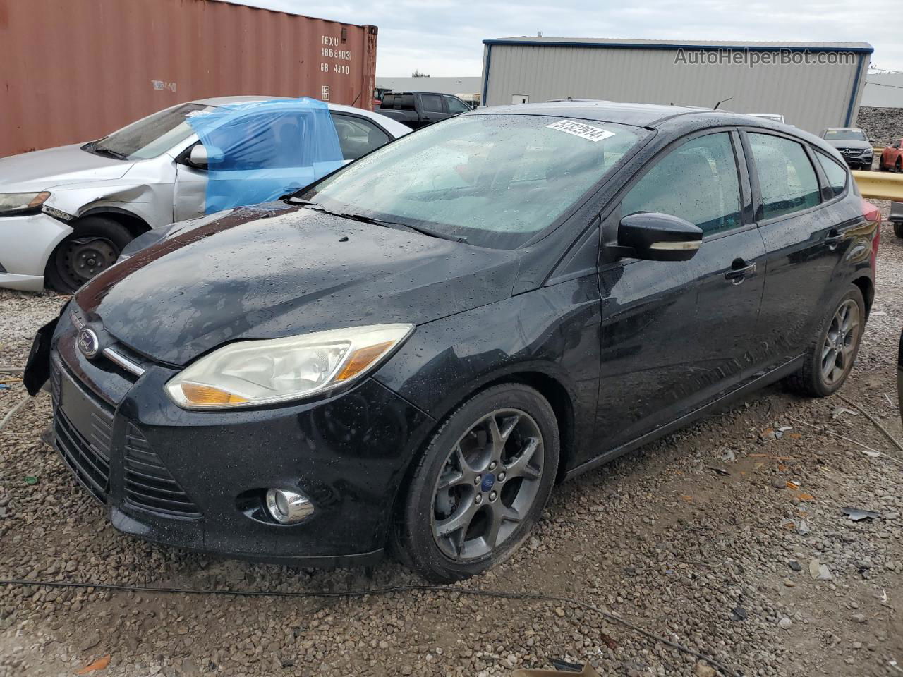 2014 Ford Focus Se Black vin: 1FADP3K26EL272903