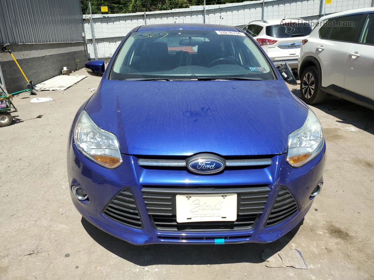 2014 Ford Focus Se Синий vin: 1FADP3K26EL306869