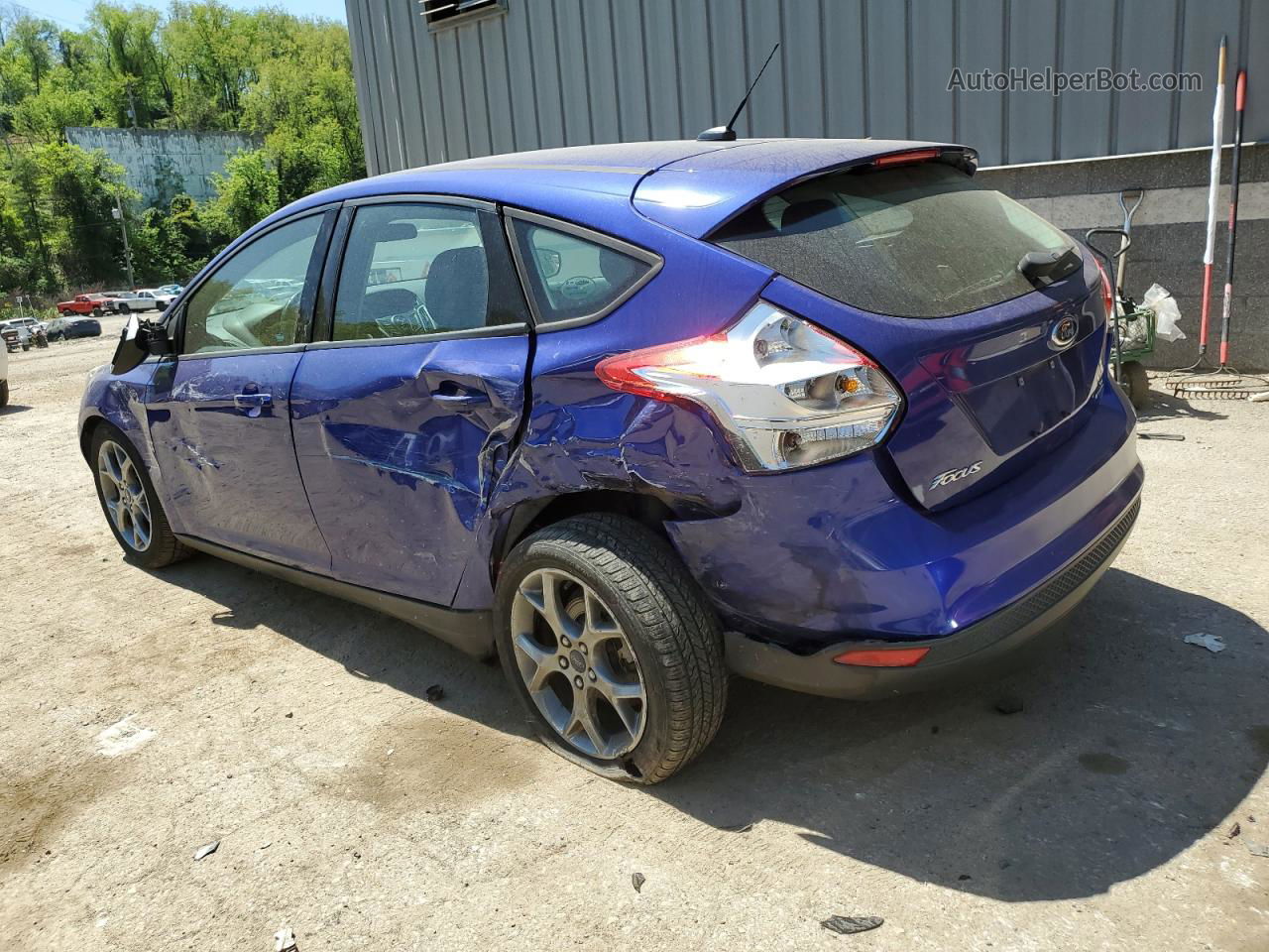 2014 Ford Focus Se Blue vin: 1FADP3K26EL306869