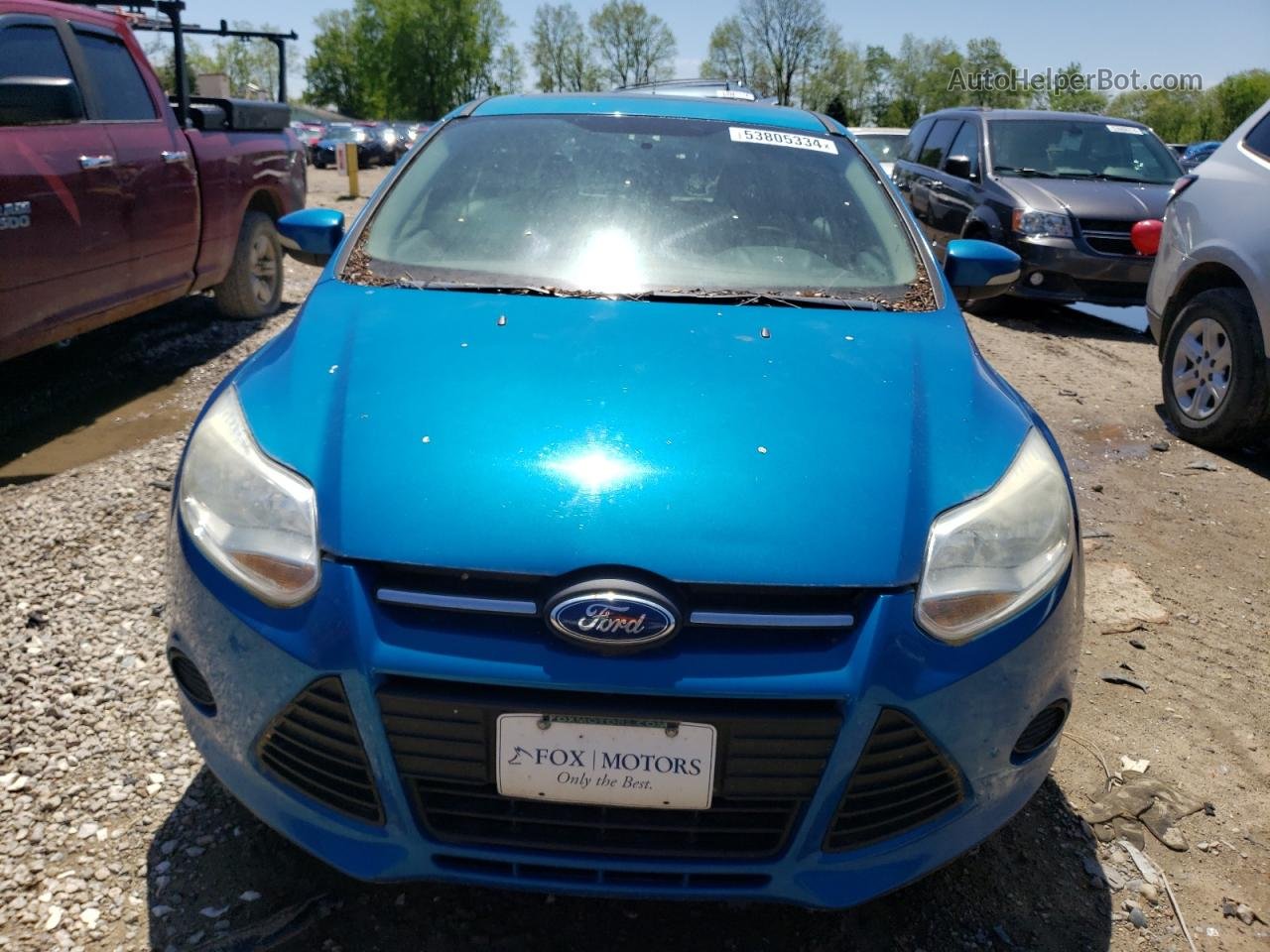 2014 Ford Focus Se Blue vin: 1FADP3K26EL313479