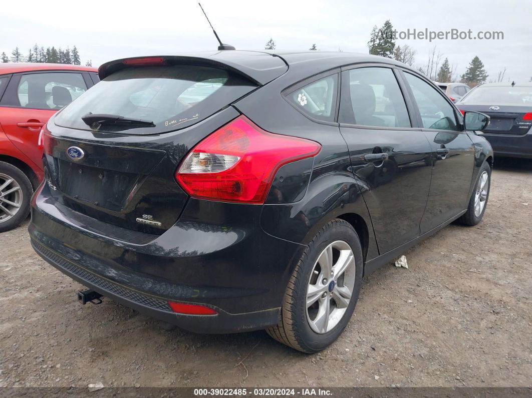 2014 Ford Focus Se Black vin: 1FADP3K26EL345672