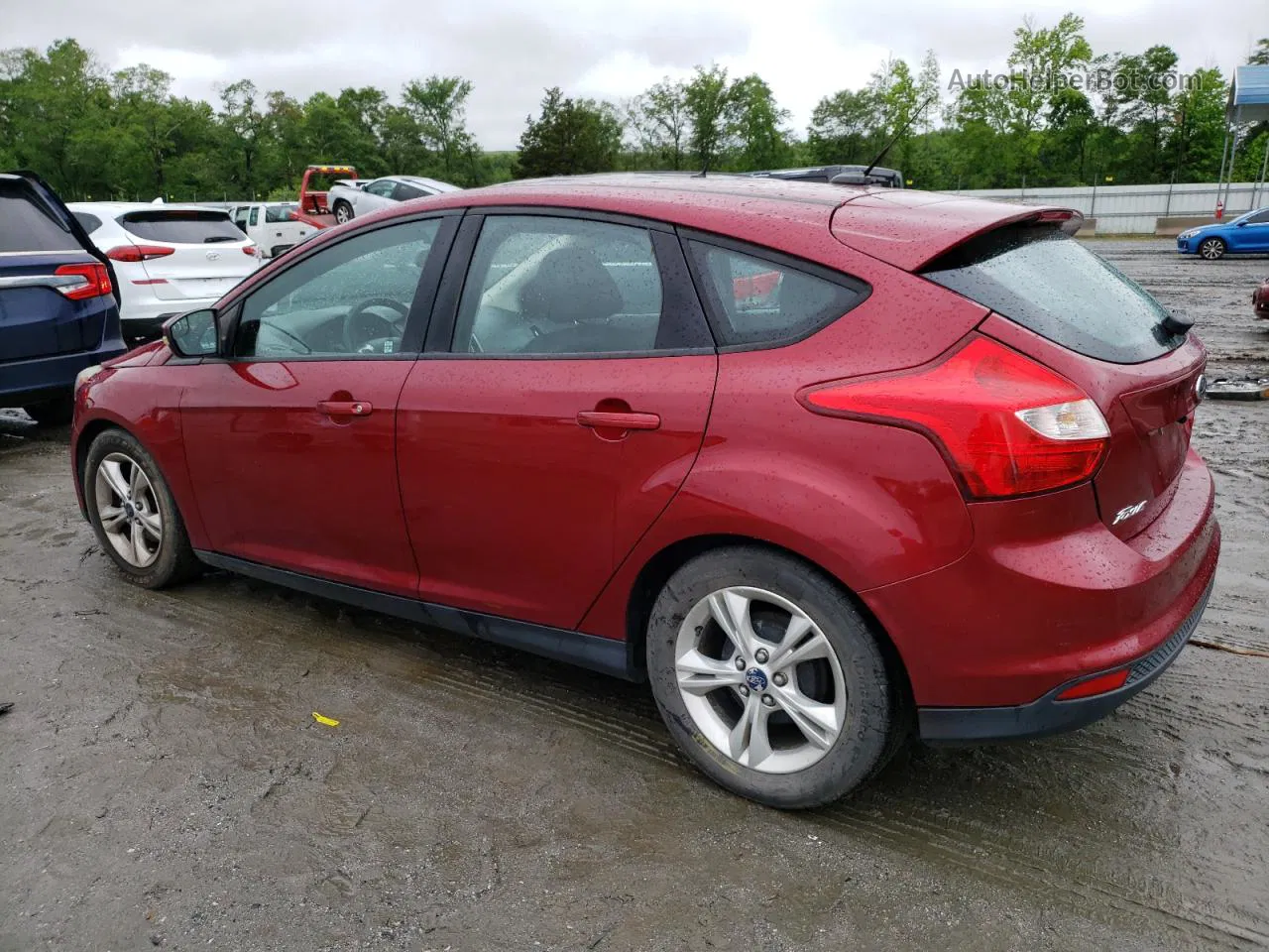 2014 Ford Focus Se Red vin: 1FADP3K26EL367686