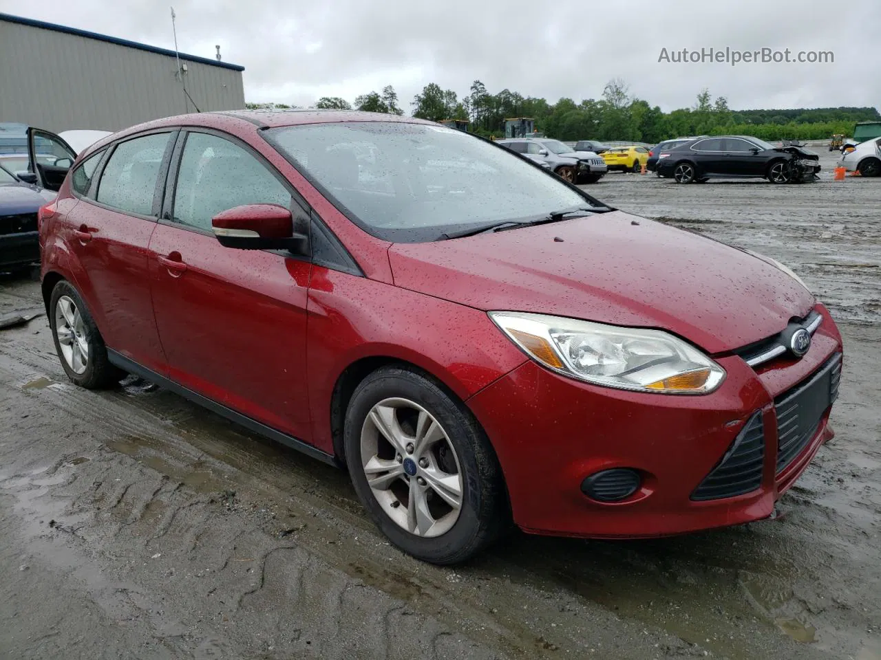 2014 Ford Focus Se Red vin: 1FADP3K26EL367686