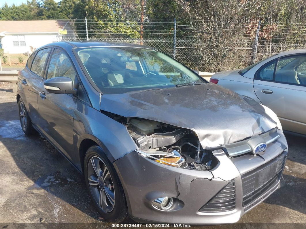 2014 Ford Focus Se Gray vin: 1FADP3K26EL416501