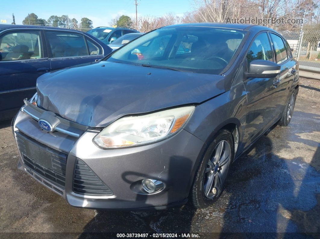 2014 Ford Focus Se Gray vin: 1FADP3K26EL416501